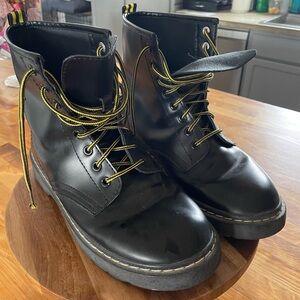SHEIN Black Combat Boots
